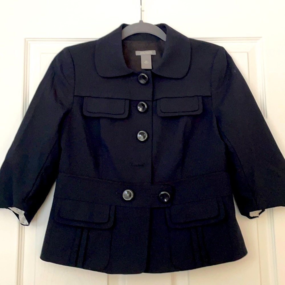 Black Crop Dress Jacket